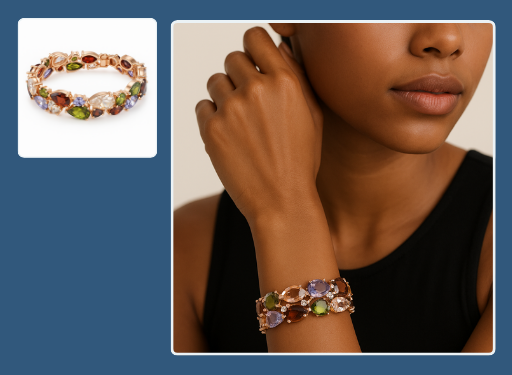 Bracelet Try-ON — Put a bracelet on the wrist in seconds